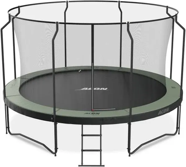 ACON Air 14ft Round Trampoline with Premium Net and Ladder