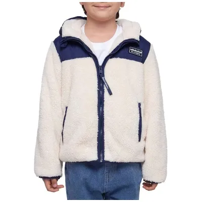 Rokka&Rolla Boy's Faux Shearling Jacket Fleece Hooded Coat