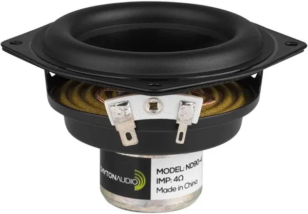 Dayton Audio - ND90-4 - 3-1/2" Aluminum Cone Full-Range Neo Driver - 4 Ohm