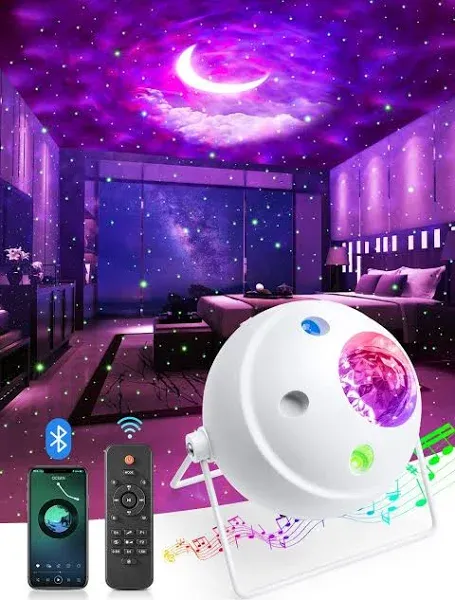 One Fire Galaxy Projector Starlight Projector Moon Projector, 48 Light Modes+...