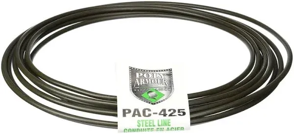 AGS Company PAC-325 Poly-Armour PVF Steel Brake Line Tubing Coil, 3/16 x 25ft