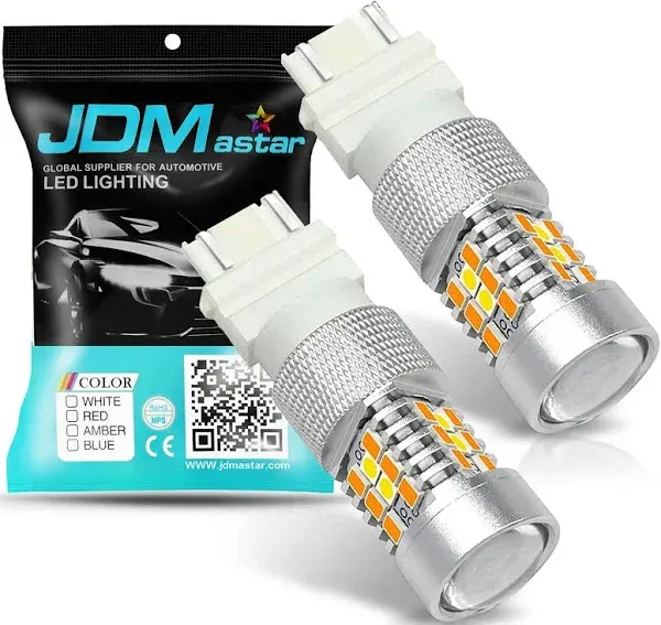 Premium 3155/3457 Switchback LED Bulbs - White &amp; Yellow for Enhanced Visibility