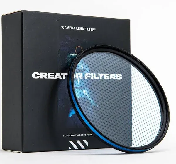 Anamorfake Blue Streak Special Effects Lens Filter | Anamorphic Light Flare E...