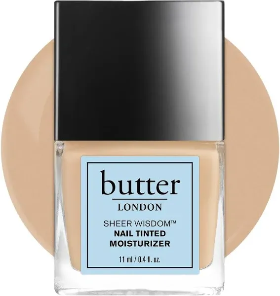 BUTTER LONDON "SHEER WISDOM NAIL TINTED MOISTURIZER - MEDIUM" MINI 0.2 fl oz NEW