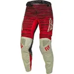 Fly Racing Kinetic Wave Pants Light Grey-Red 38