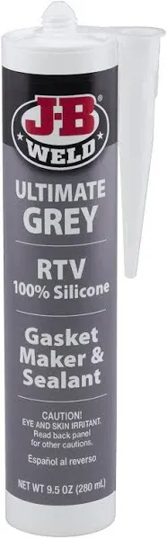 J-B Weld 32927 Ultimate Grey RTV Silicone Gasket Maker and Sealant - 9.5 oz.