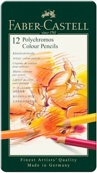 Faber-Castell Polychromos Colored Pencil Set of 12