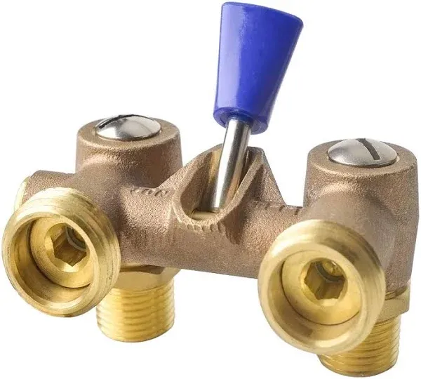 Everbilt 1/2 in. MIP x SWT Brass Dual Washing Machine Valve