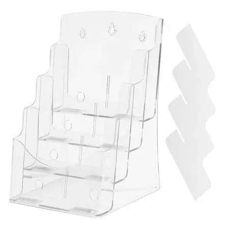 Kffkff 8.5 x 11 inch Acrylic Brochure Rack