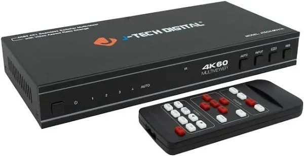 JTD 4x1 HDMI Multi-Viewer Seamless Switcher