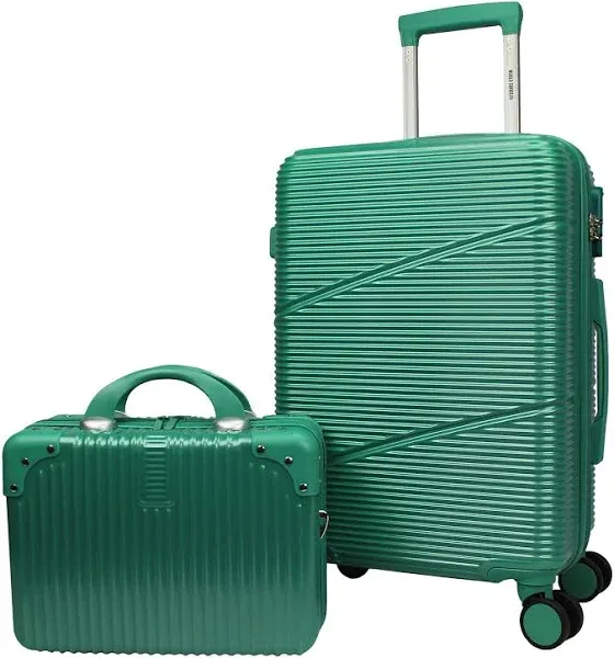 World Traveler Highways 2-Piece Hardside Carry-On Spinner Luggage Set