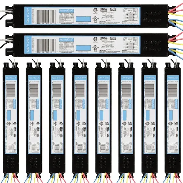 10 Pack - Replacement for ICN-4P32-SC 3 & 4 Lamp T8 Fluorescent Electronic Ballast - 120-277 Volt - Instant Start - UL Approved