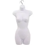 SSWBasics Female Molded White Shapely Form with Hook - Fits Women’s Sizes 5-10