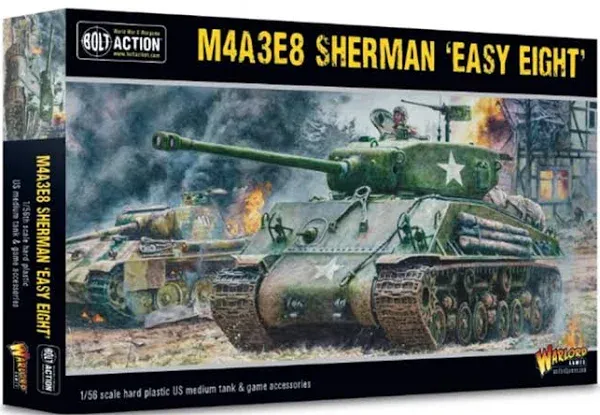 Bolt Action M4A3E8 Sherman Easy Eight Miniature