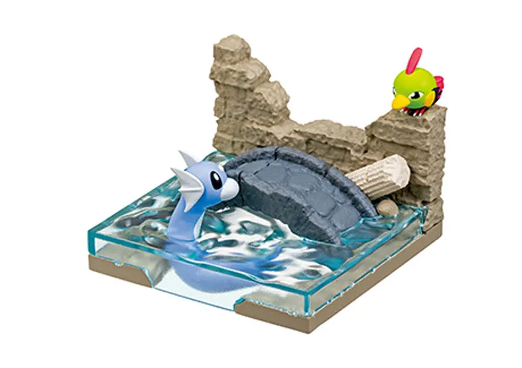 Re-Ment Pokemon Diorama Castle Ruins PVC Figure H90 X W140 X D50Mm 1 B