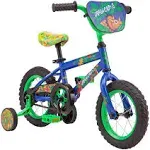 Pacific Dinosaur Character Kids Bike, 12-Inch Wheels, Ages 3-5 Years, Coaster Brakes, Adjustable Seat, Blue, One Size