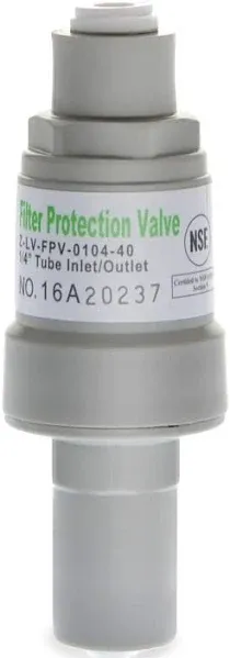 iSpring 14702 APR40 Pressure Regulator Filter Protection Valve with 1/4" Quick Connect, 40 Psi, white