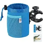 Universal Oxford Fabric Cup Holder with 0.6"-1.5" Alligator Clamp, 1pc Medium / Blue