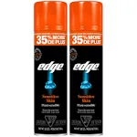 Edge Shaving Gel for Men, 9.5oz, 2 Pack Mens Shave Gel with Aloe, Mens Shaving Cream Sensitive Skin Shave Gel - Moisturizes, Protects, and Soothes