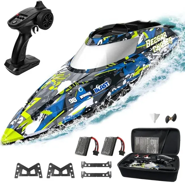 BEZGAR TX123 Remote Control Boats - Fast Speed RC Boat 32+ KPH with A Portable