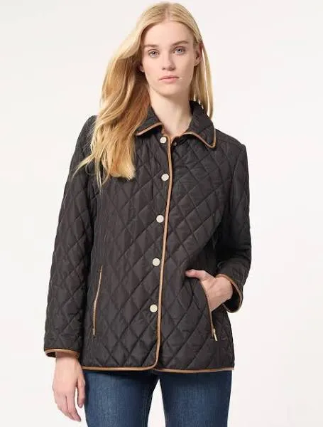 Jones New York Five-Button Quilted Jacket