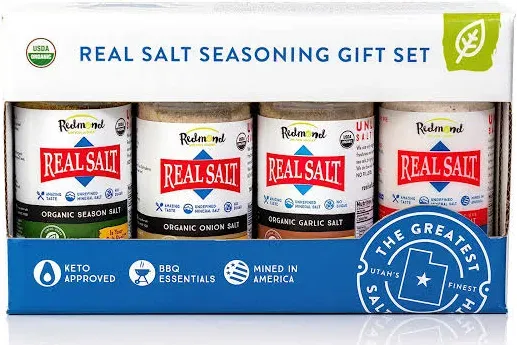 Real Sea Salt - Natural Unrefined Organic Gluten Free, Seasoning Set (1 Pack)