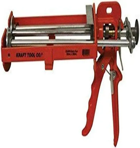 Kraft Tool Co. GG469 300 ml x 300 ml Dual Cartridge Epoxy Gun