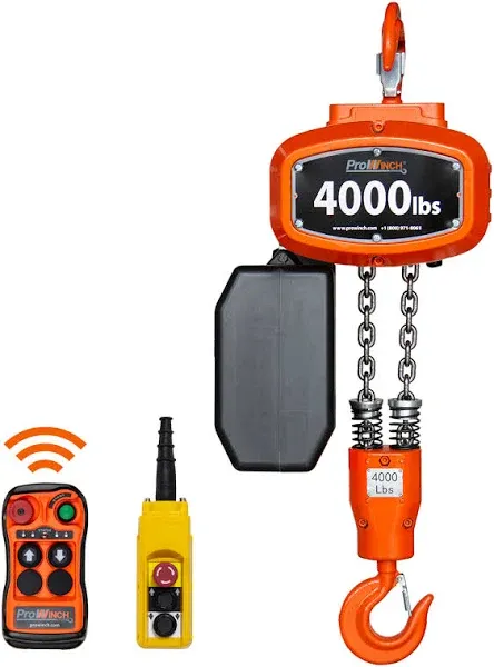 Prowinch 4000 lb Wireless Electric Chain Hoist