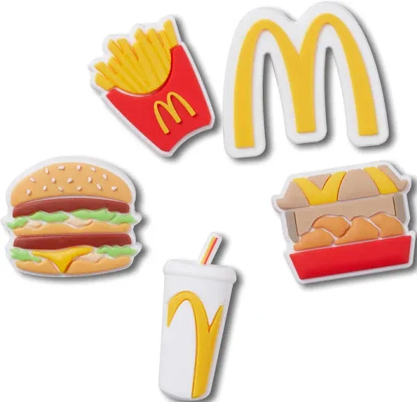 x 5 Pack McDonald's Jibbitz Charms