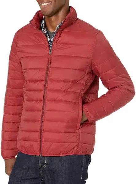 Men&#x27;s Lightweight Water-Resistant Packable Puffer Jacket