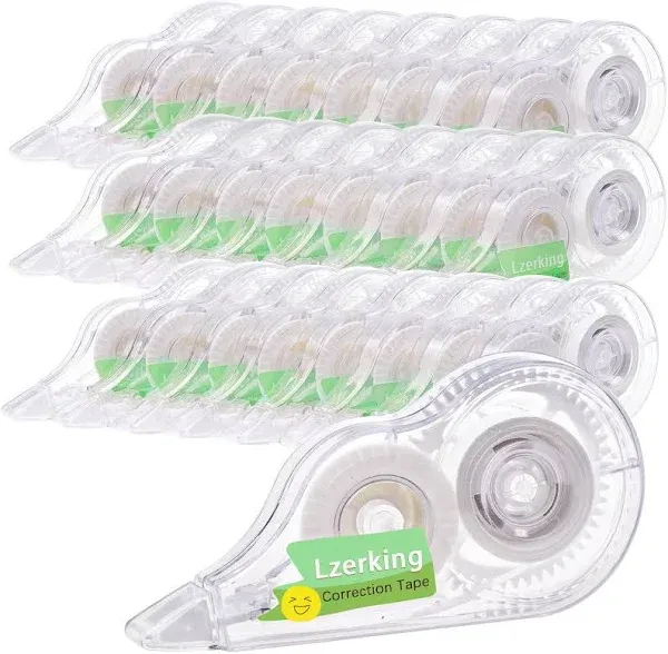 Correct Correction Tape,White,32-<wbr/>Count,Transpar<wbr/>ent Dispenser Shows How Much T...