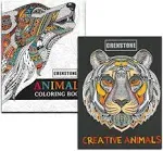 Adult Coloring Books Super Set -- 10 Deluxe Coloring Books for Adults and Teens