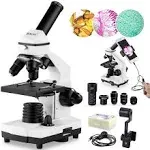 Microscope for Adults Kids, 100X-2000X BEBANG Compound Microscope with Micros...