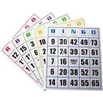 Yuanhe Jumbo Bingo Paper Game Cards