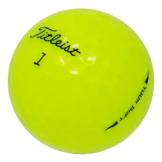 Titleist Tour Soft Yellow Golf Balls