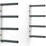 Bora 4-Level Lumber Storage Rack, White and Gray PBR-0420