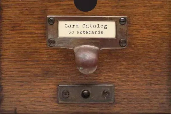 Card Catalog 30 Notecards from the Library of Congress