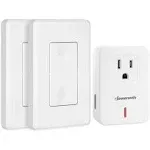 DEWENWILS Wireless Wall Mounted Light Switch, Electrical Plug in On Off Power