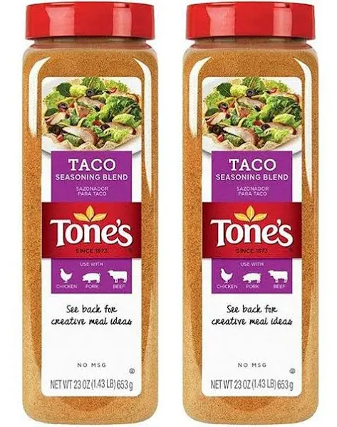 Tone's Taco Seasoning Blend, 10 Ounce (Pack of 6)