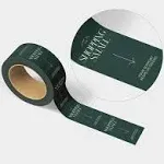 Thank You for Shopping. Dark Green Mint Cute Shipping Tape for Small Business