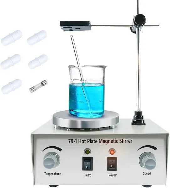 YaeCCC 1000ml Magnetic Stirrer Hot Plate Magnetic Mixer Stir Plate Lab Stirrers 2400 RPM