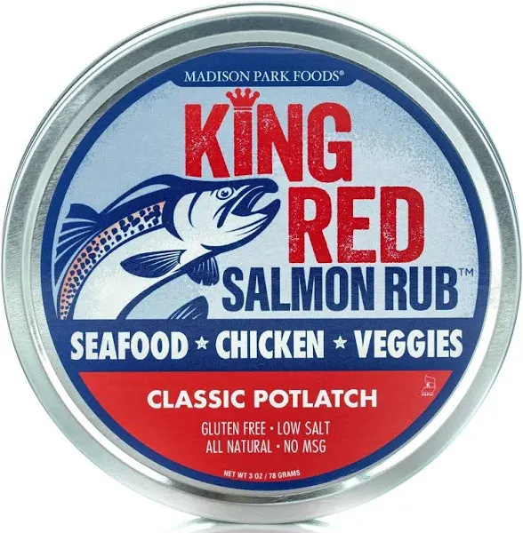 King Red Salmon Rub and Potlatch Seasoning Spices