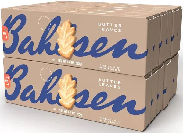 Bahlsen Butter Leaves (12 Boxes) - Delicate Butter Biscuits with Hints of ...