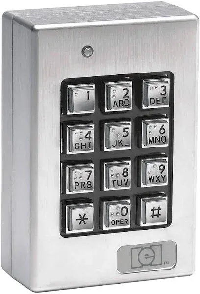 Linear 212SE Weatherproof Keypad (Silver)