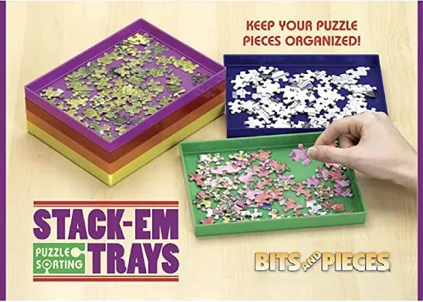 Bits and Pieces Puzzle Stack-Em Sorting Trays