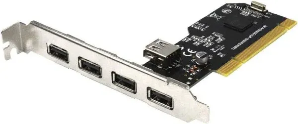 GODSHARK Internal USB 2.0 PCI Card 5 Port PCI Expansion to USB 2 Adapter Hub Controller