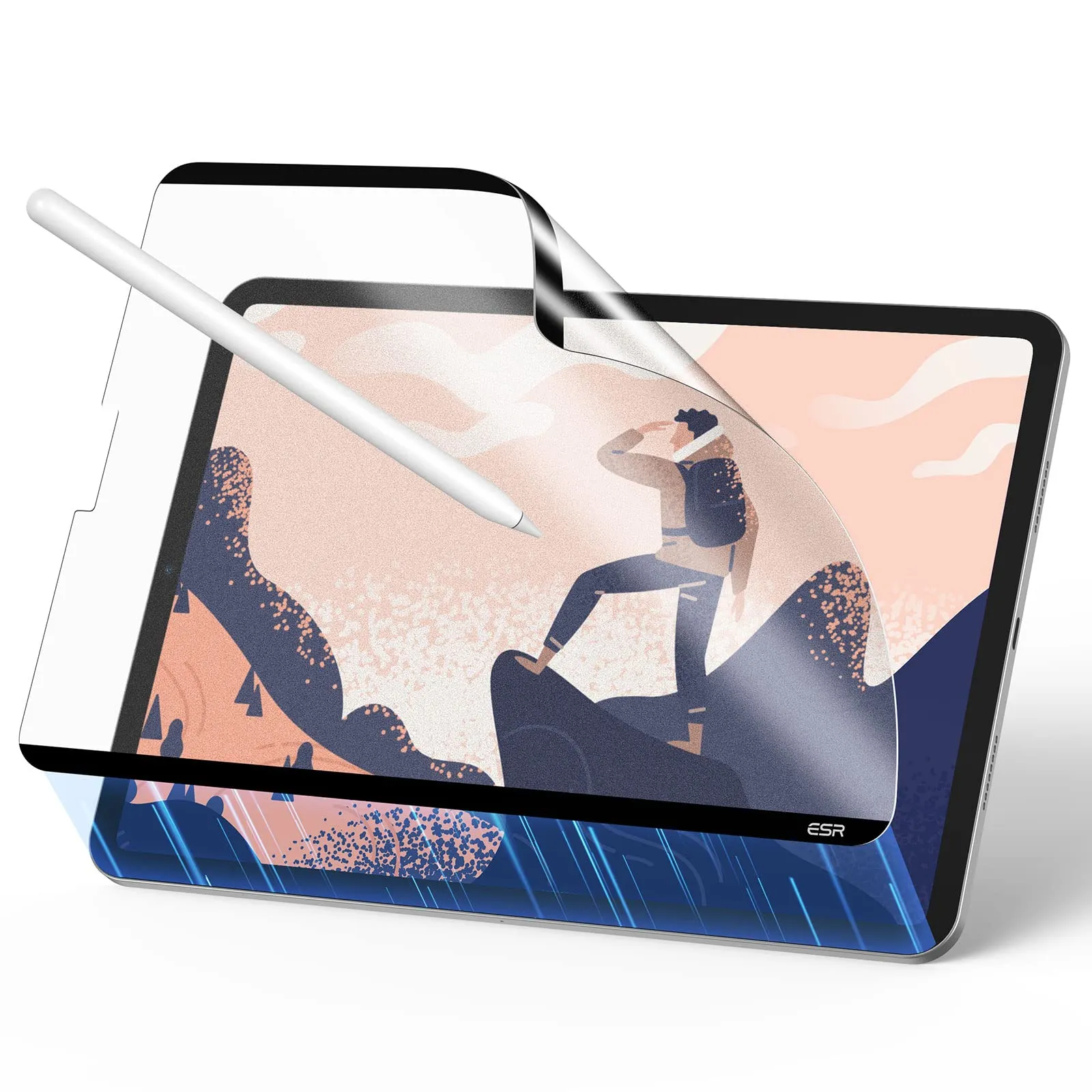 ESR Magnetic Paper-Feel Screen Protector For iPad Pro 12.9, Matte Finish