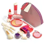 Litti Pritti Pretend Makeup for Girls - 11 Piece Play Makeup Set- Realistic Toys