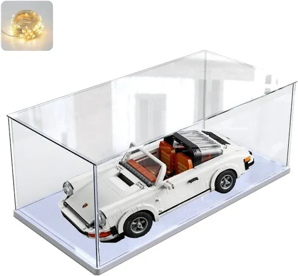 Thickened Clear Acrylic Display Case for Lego 10295 Collectibles, Assemble Bo...