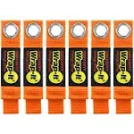 Heavy-Duty Wrap-It Storage Straps - 7-inch (6-Pack) Blaze Orange - Garage Organizer and Appliance Cord Holder for Home Storage Essentials